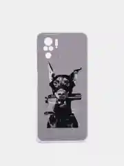 Серый чехол на Xiaomi Redmi Note 10/Note 10S/Poco M5s / Сяоми Редми Нот 10/10С с рисунком