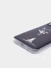 Серый меланж силиконовый чехол на Xiaomi Redmi 9T / Редми 9Т прозрачный, с рисунком, защита камеры