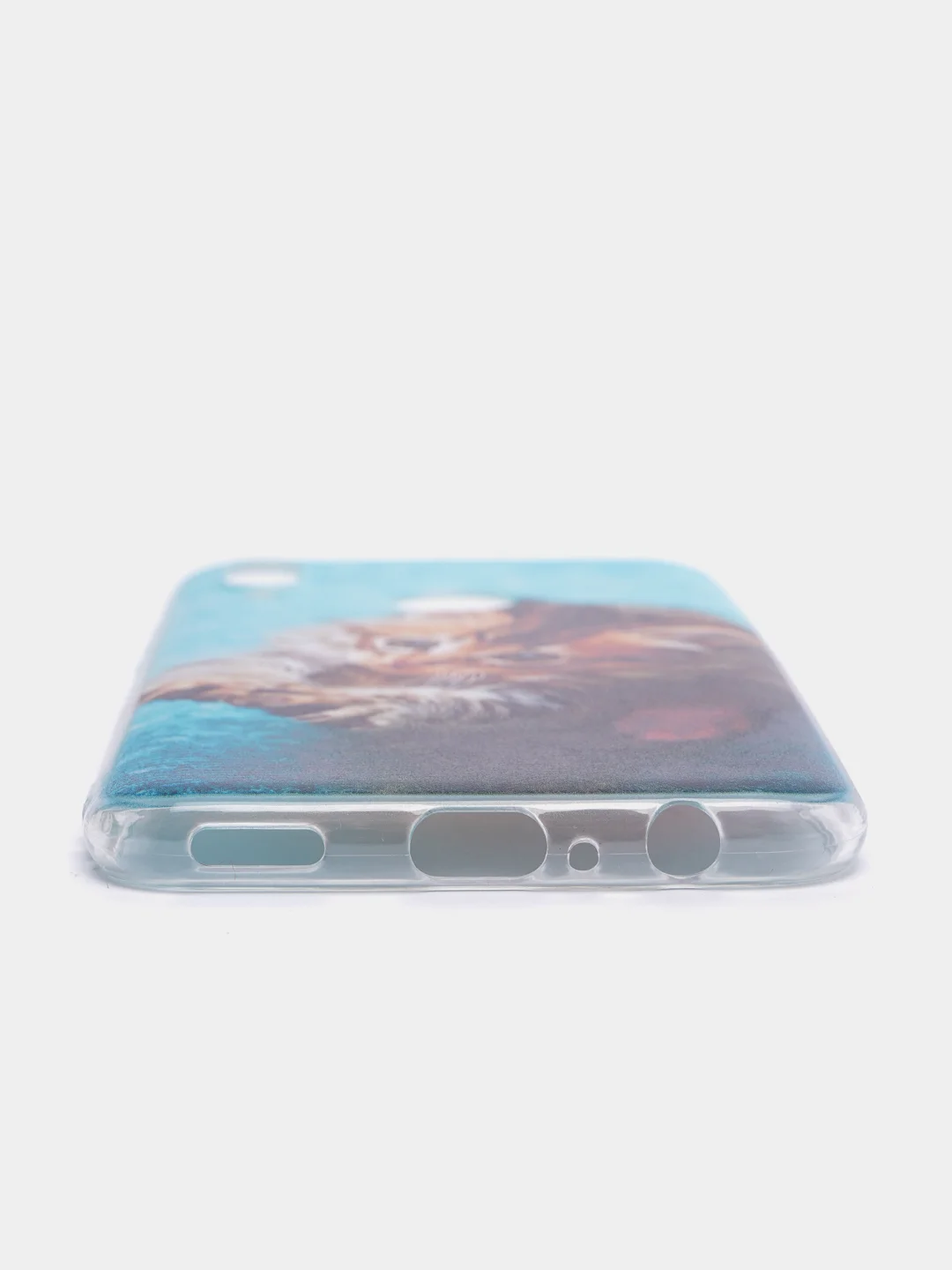 Светло-коричневый чехол на Honor 10 Lite/Huawei P Smart 2019 / Хонор 10 Лайт прозрачный, с рисунком