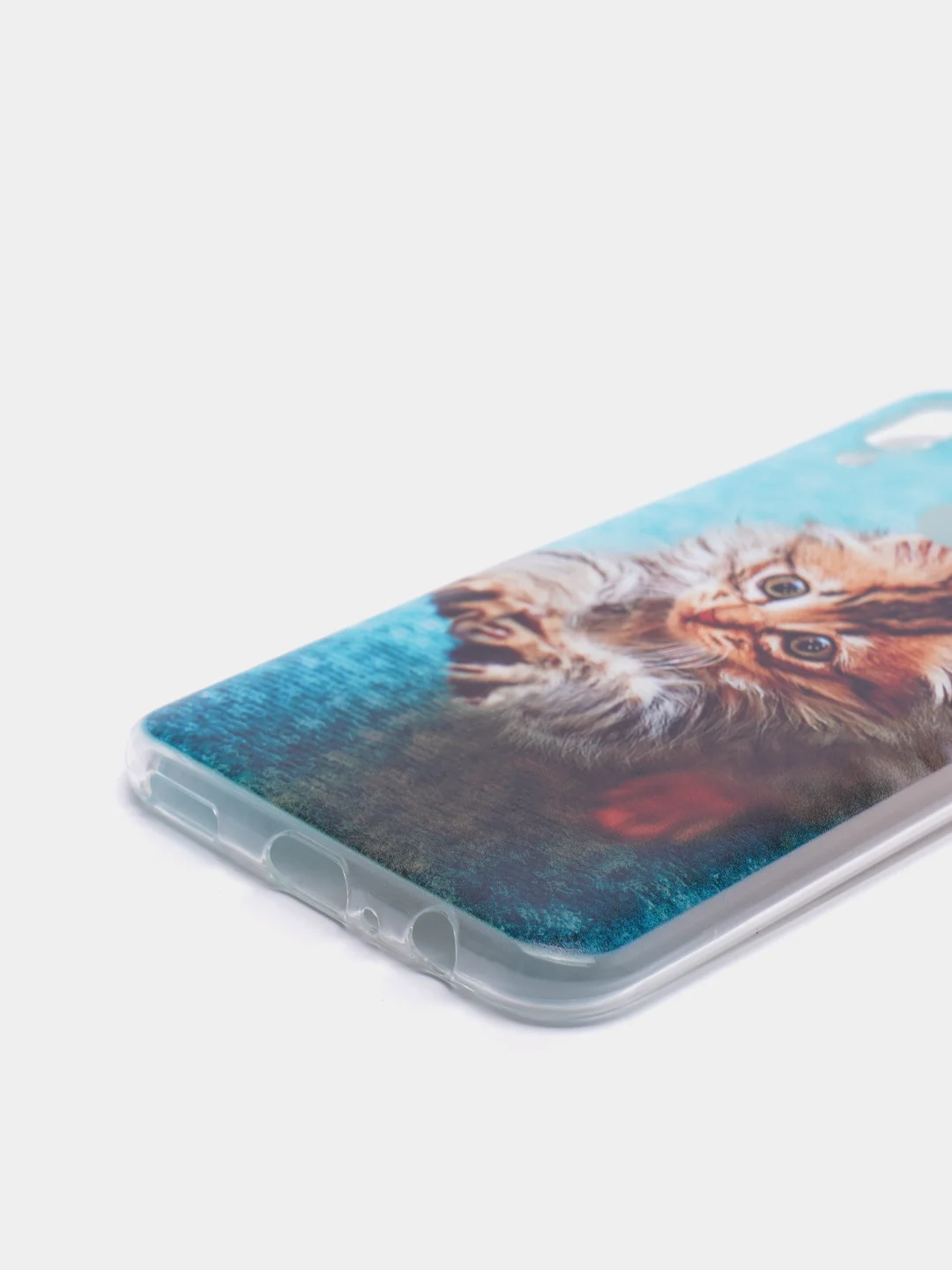 Светло-коричневый чехол на Honor 10 Lite/Huawei P Smart 2019 / Хонор 10 Лайт прозрачный, с рисунком