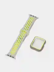 Серый ремешок, бампер и стекло Apple Watch Classic 38 40 42 44 mm Series 1, 2, 3, 4, 5, 6, SE