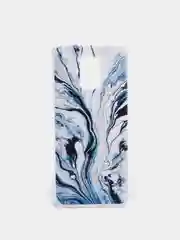 Сиреневый чехол на Xiaomi Redmi Note 9S/9 Pro / Сяоми Редми Нот 9S/9 Про прозрачный, с рисунком