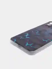 Бирюзовый силиконовый чехол на Xiaomi Mi 11 Lite/5G NE / Сяоми Ми 11 Лайт прозрачный, с рисунком