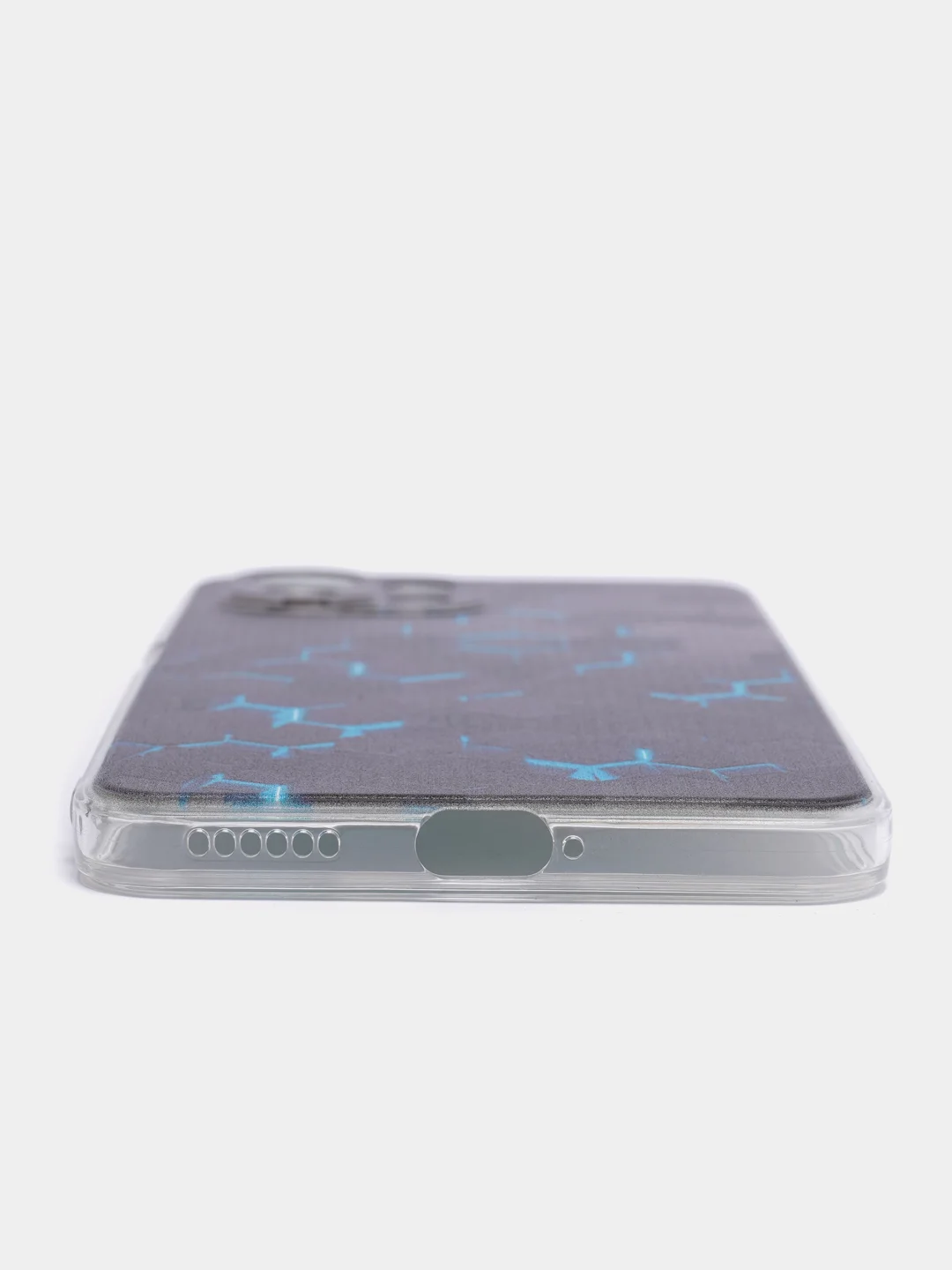Бирюзовый силиконовый чехол на Xiaomi Mi 11 Lite/5G NE / Сяоми Ми 11 Лайт прозрачный, с рисунком