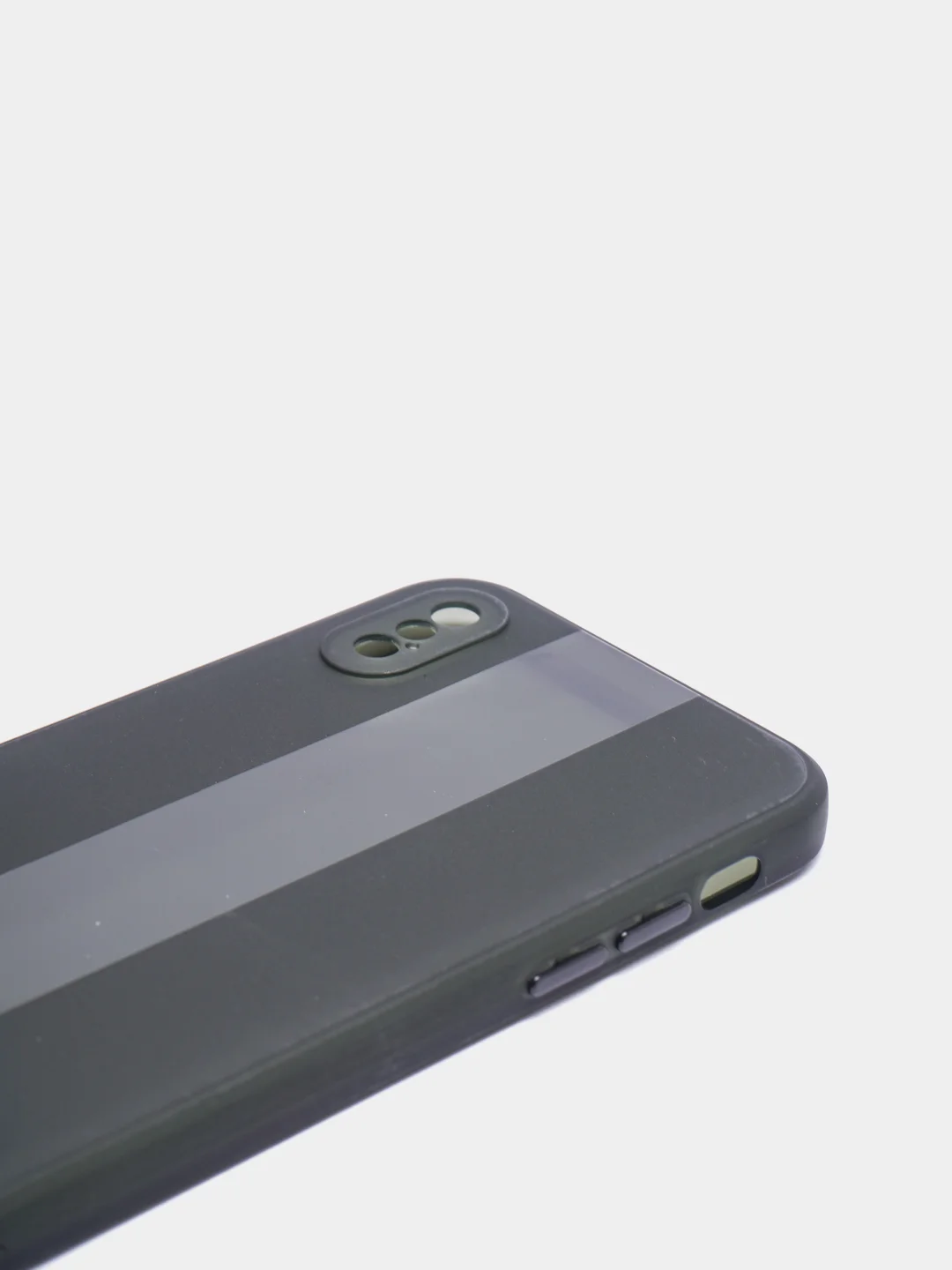 Черный чехол на iPhone X, XS, 1,5 мм Плотный цветной