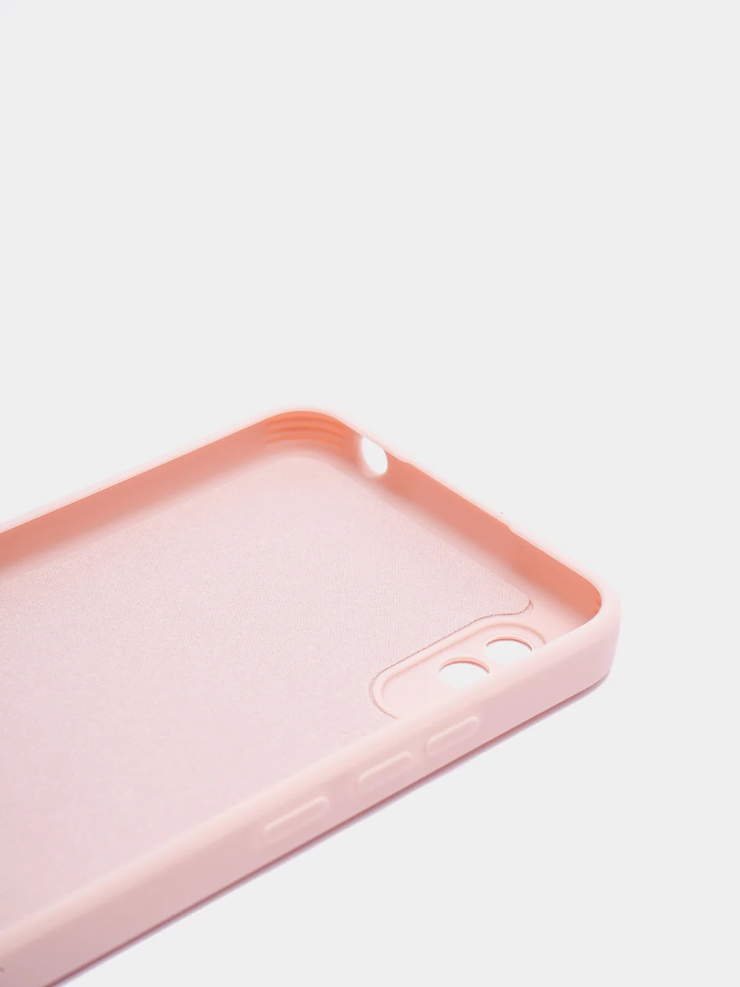 Коралловый меланж чехол силиконовый с защитой камеры для Xiaomi Redmi 9A с бархатной подкладкой