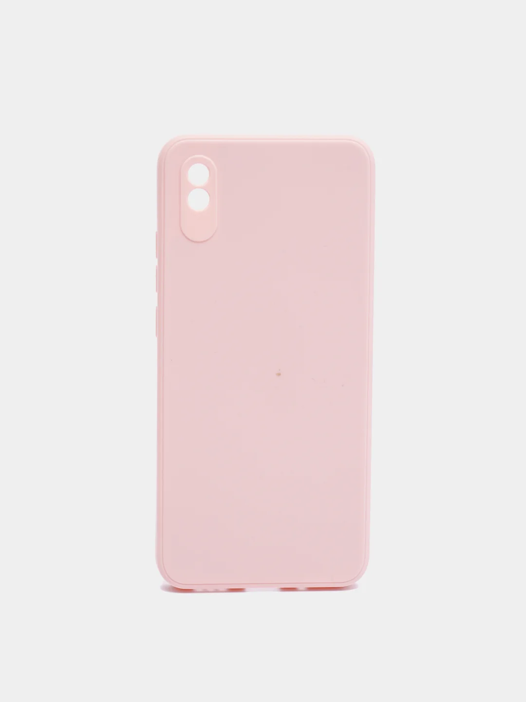 Коралловый меланж чехол силиконовый с защитой камеры для Xiaomi Redmi 9A с бархатной подкладкой
