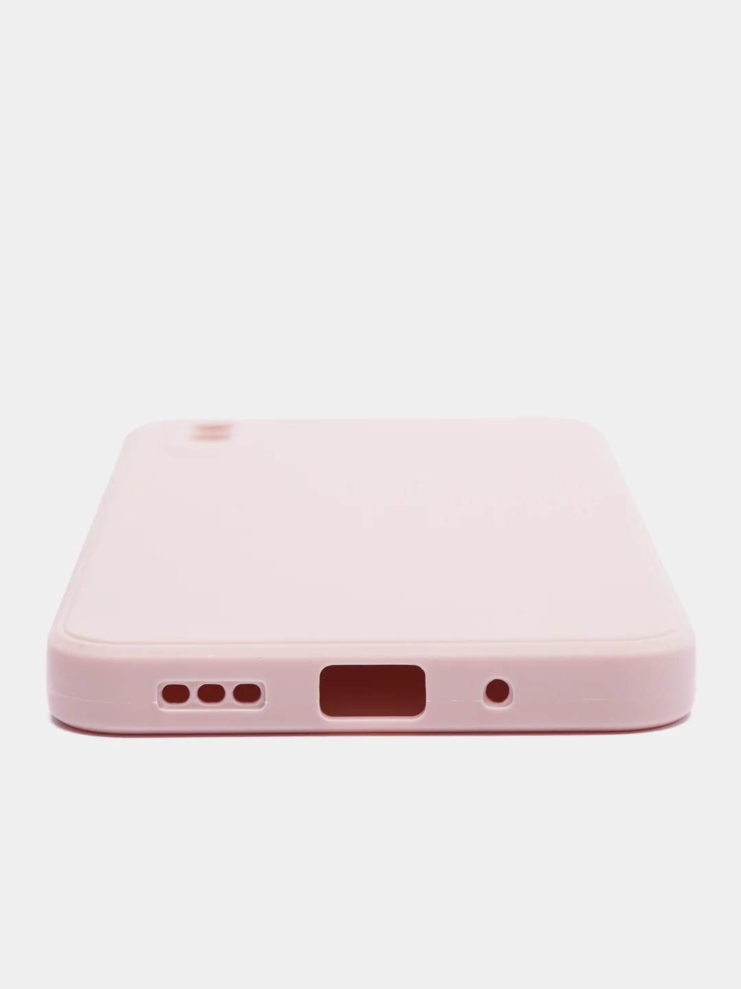 Коралловый меланж чехол силиконовый с защитой камеры для Xiaomi Redmi 9A с бархатной подкладкой
