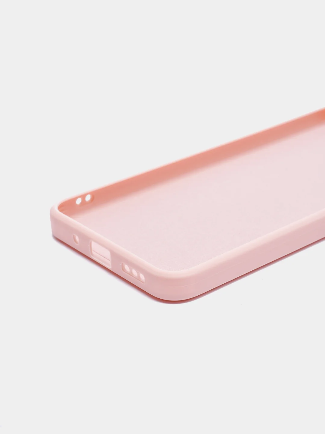 Коралловый меланж чехол силиконовый с защитой камеры для Xiaomi Redmi 9A с бархатной подкладкой