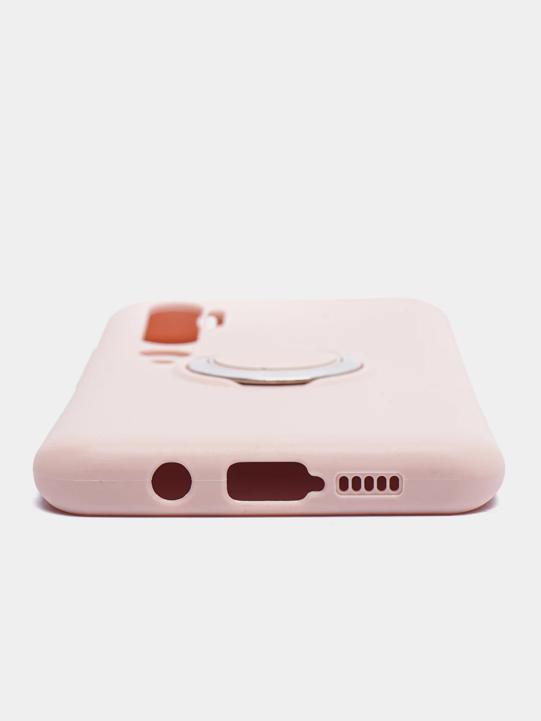 Бежевый чехол с кольцом держателем для Xiaomi Mi CC9 Pro, Note 10