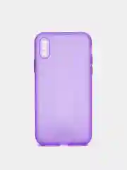 Фиолетовый чехол на iPhone X, XS, 1,5 мм Плотный цветной