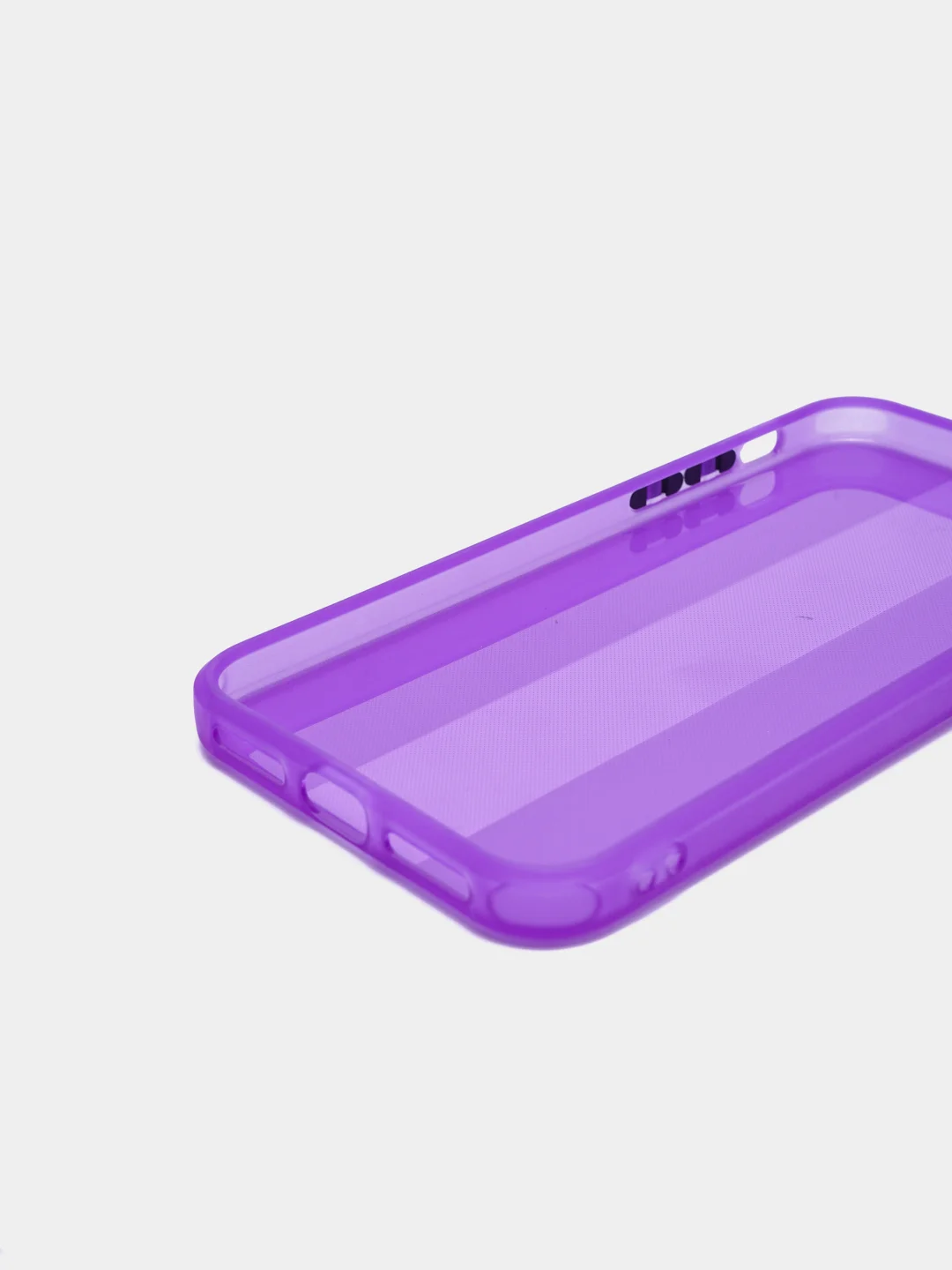 Фиолетовый чехол на iPhone X, XS, 1,5 мм Плотный цветной