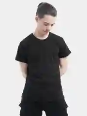 Черный мужская футболка