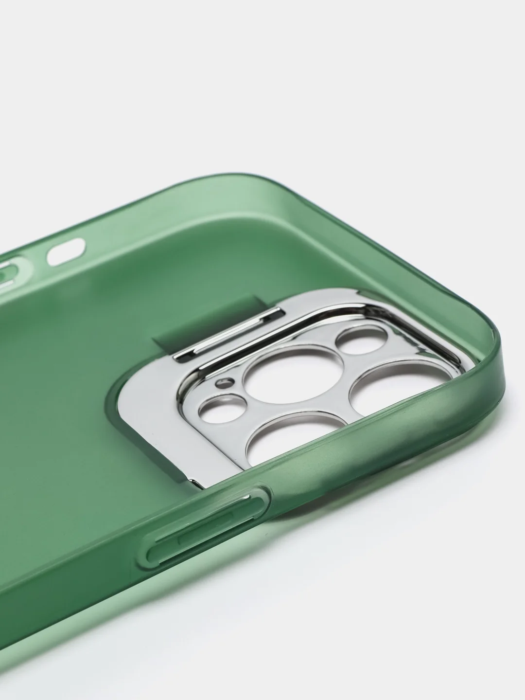 Зеленый чехол iPhone 12 Pro Max пластиковый матовый ультратонкий с защитой камеры