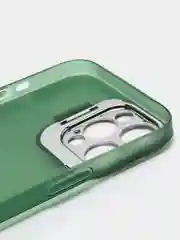 Зеленый чехол iPhone 12 Pro Max пластиковый матовый ультратонкий  с защитой камеры