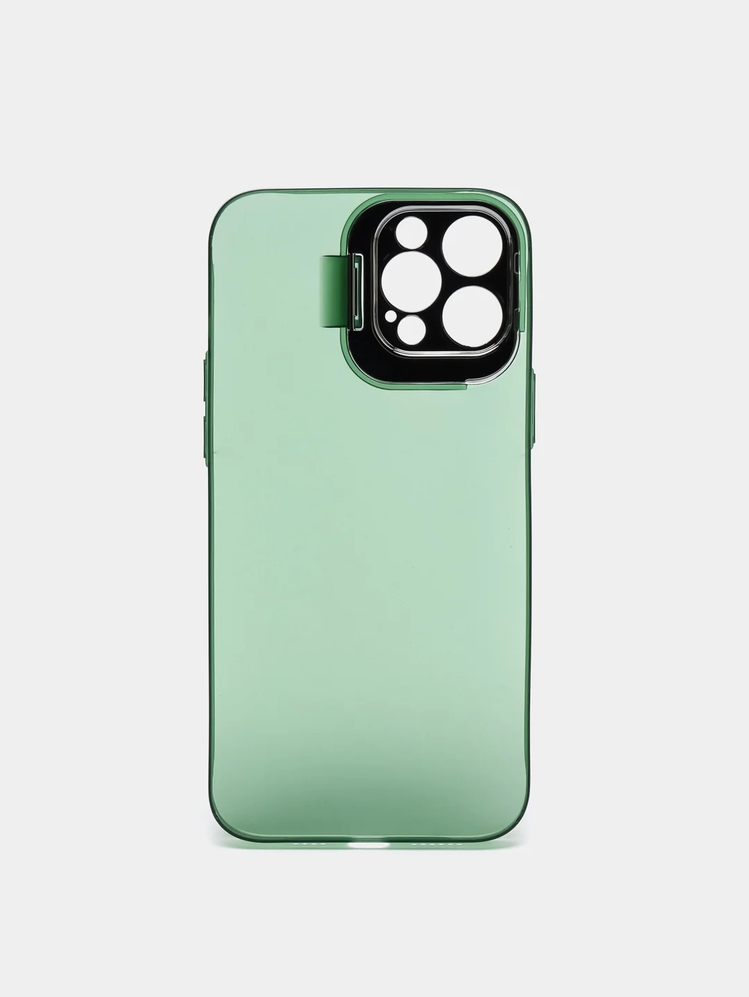 Зеленый чехол iPhone 12 Pro Max пластиковый матовый ультратонкий с защитой камеры