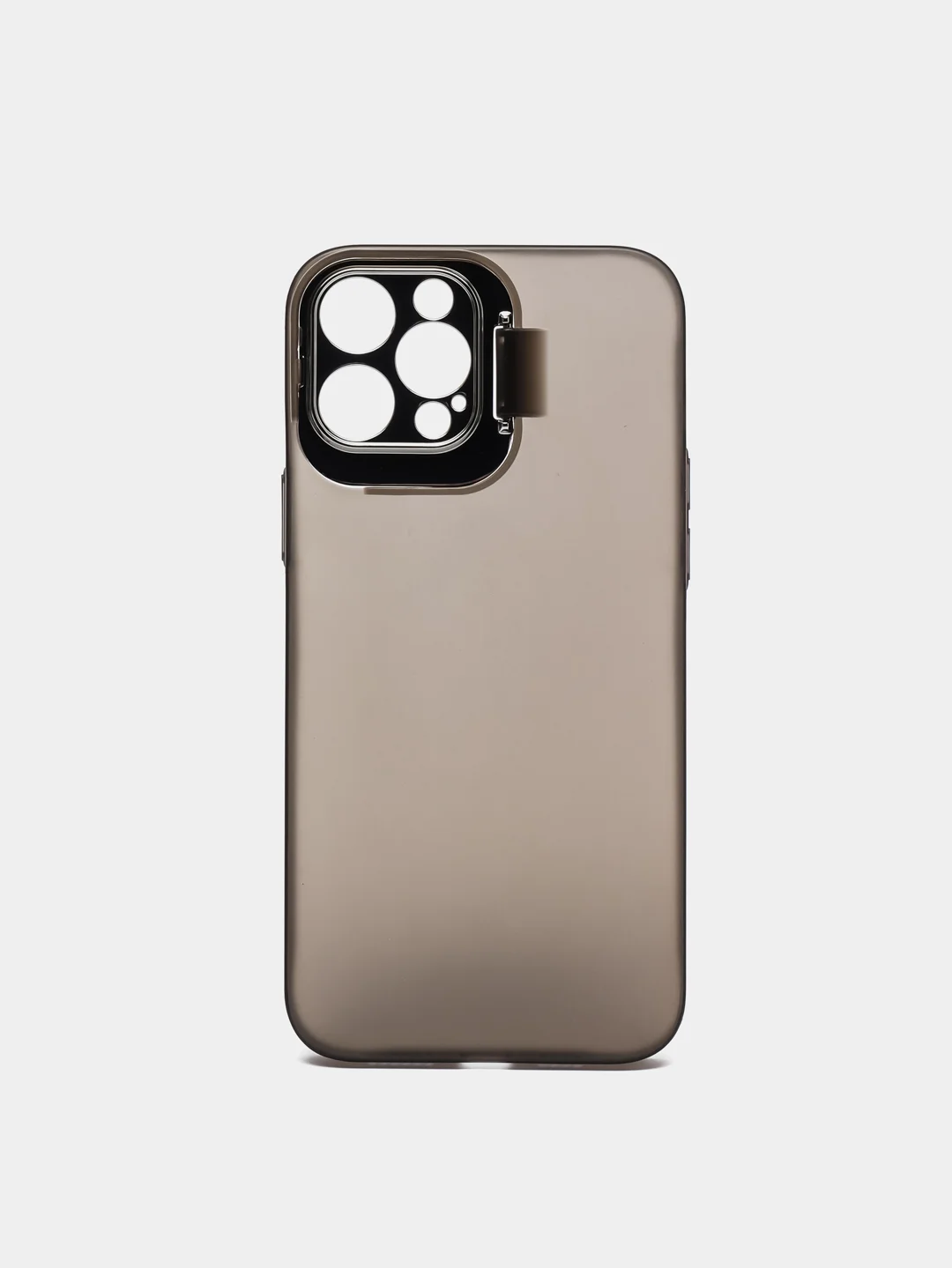 Угольный чехол iPhone 12 Pro Max пластиковый матовый ультратонкий с защитой камеры