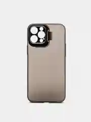 Угольный чехол iPhone 12 Pro Max пластиковый матовый ультратонкий  с защитой камеры