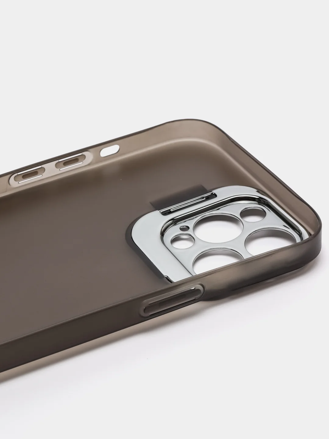 Угольный чехол iPhone 12 Pro Max пластиковый матовый ультратонкий с защитой камеры