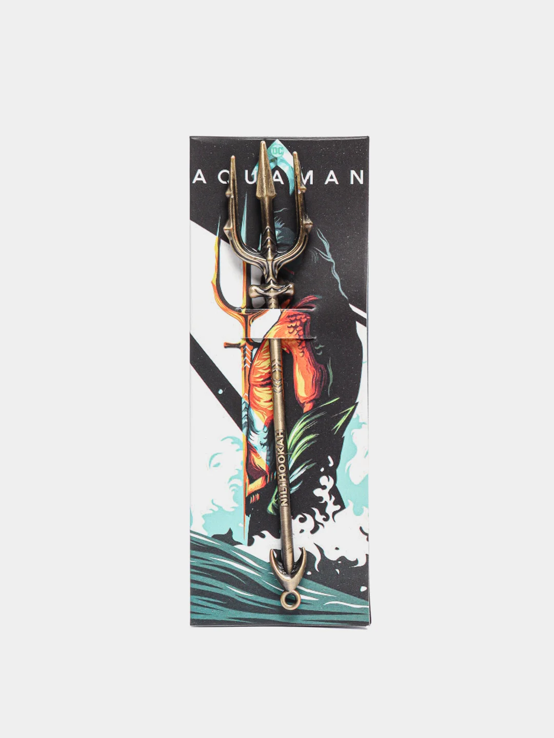 Бронзовый вилка-шило для кальяна "Aquaman", 3 зубца