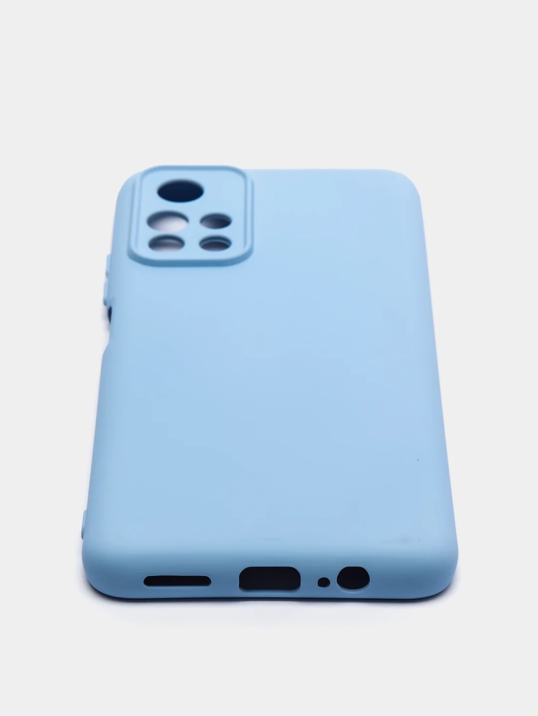 Небесно-голубой чехол силиконовый для Xiaomi Poco M4 Pro 5G, Redmi Note 11 5G, Сяоми Поко М4 Про 5G