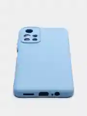 Небесно-голубой чехол силиконовый для Xiaomi Poco M4 Pro 5G, Redmi Note 11 5G, Сяоми Поко М4 Про 5G