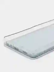 Темно-синий чехол Samsung Galaxy A72 (Самсунг Галакси А72) переливающийся жидкий с блестками