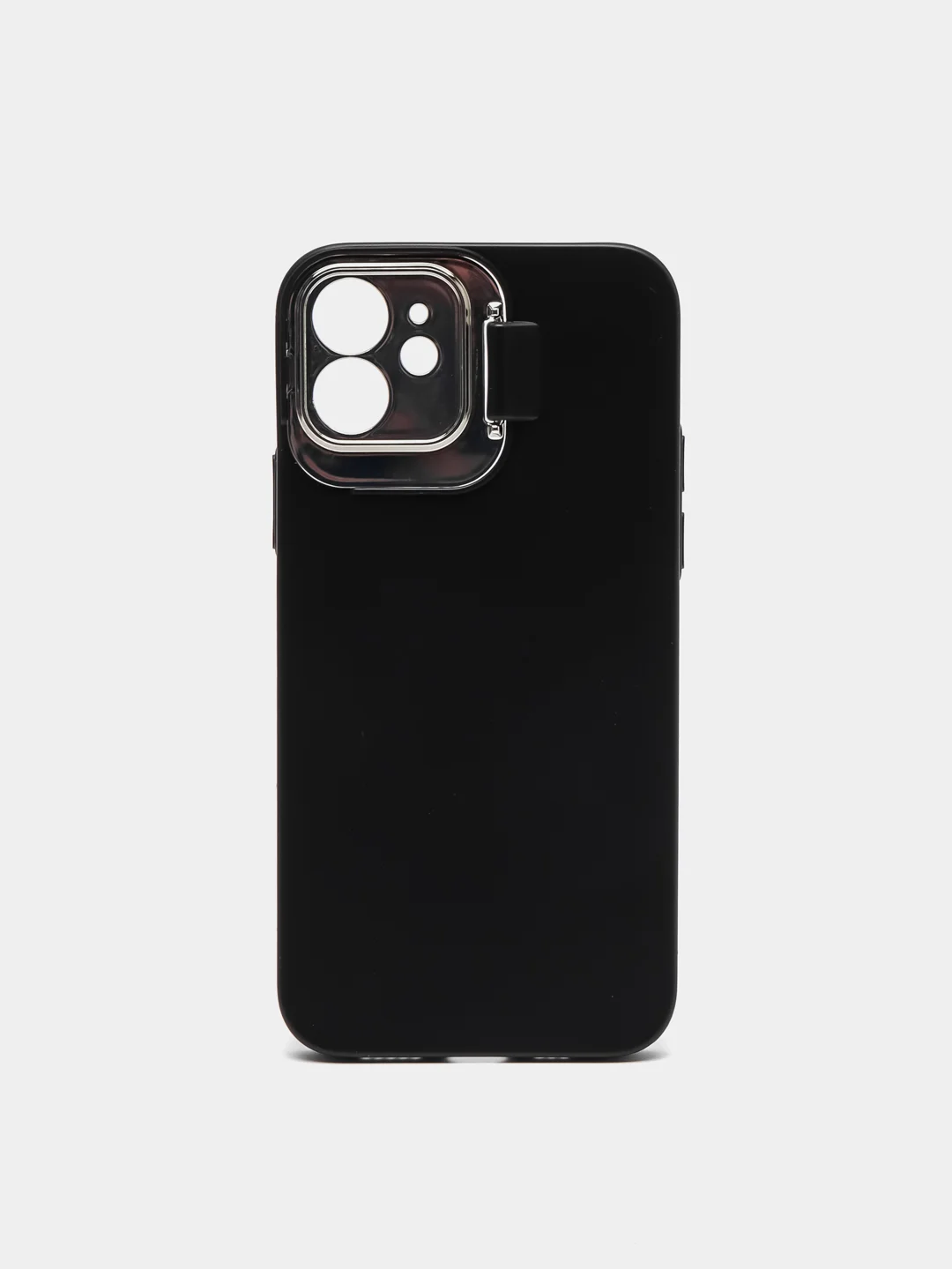 Черный чехол для iPhone 12 пластиковый матовый ультратонкий с защитой камеры