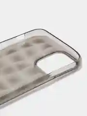 Серый меланж чехол для iPhone (Айфон) 11 силиконовый, синий