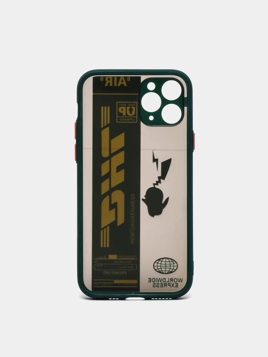 Алый чехол противоударный с защитой камеры с принтом iPhone X/XS / iPhone 11 / iPhone 11 Pro