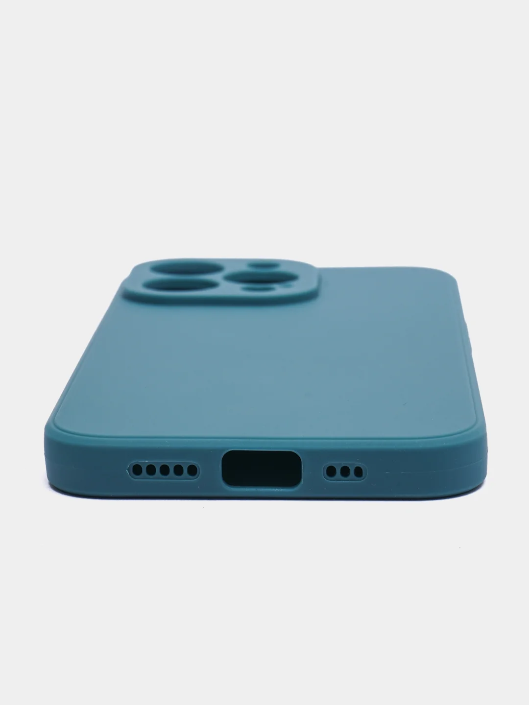 Бирюзовый чехол Silicone Case для iPhone 12, 12 Pro, Max, 12 mini, 13, 13 Pro, Max с защитой камеры