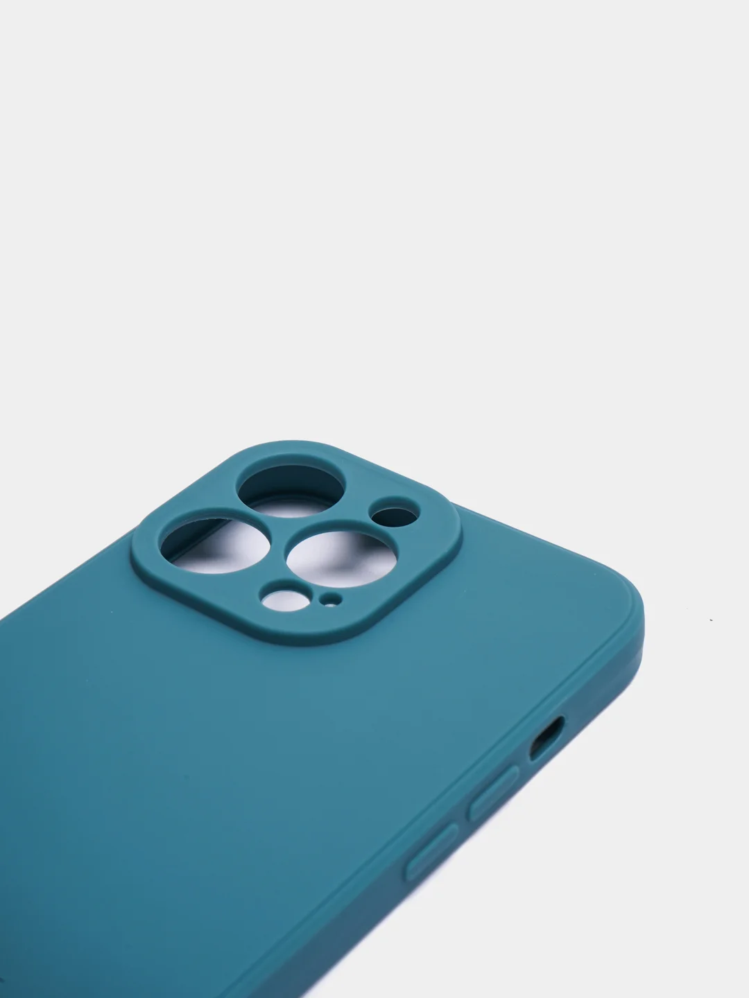 Бирюзовый чехол Silicone Case для iPhone 12, 12 Pro, Max, 12 mini, 13, 13 Pro, Max с защитой камеры