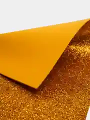 Золотой фоамиран глиттерный