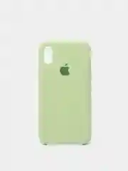 Салатовый чехол Silicone Case ( Чехол силиконовый ) для iPhone X