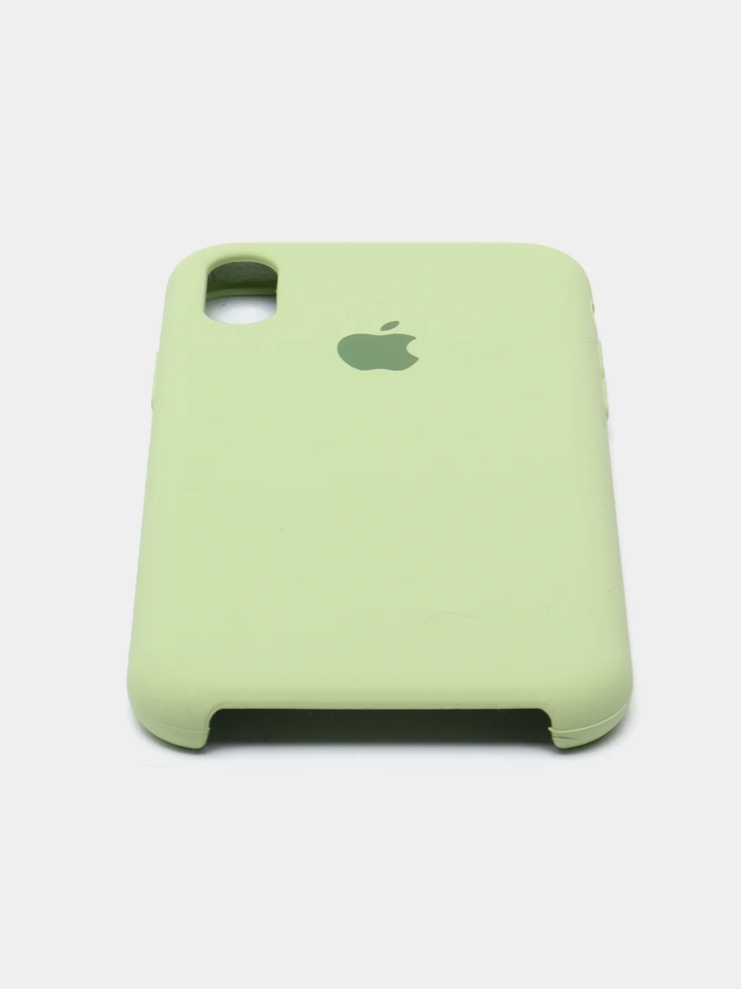 Салатовый чехол Silicone Case ( Чехол силиконовый ) для iPhone X