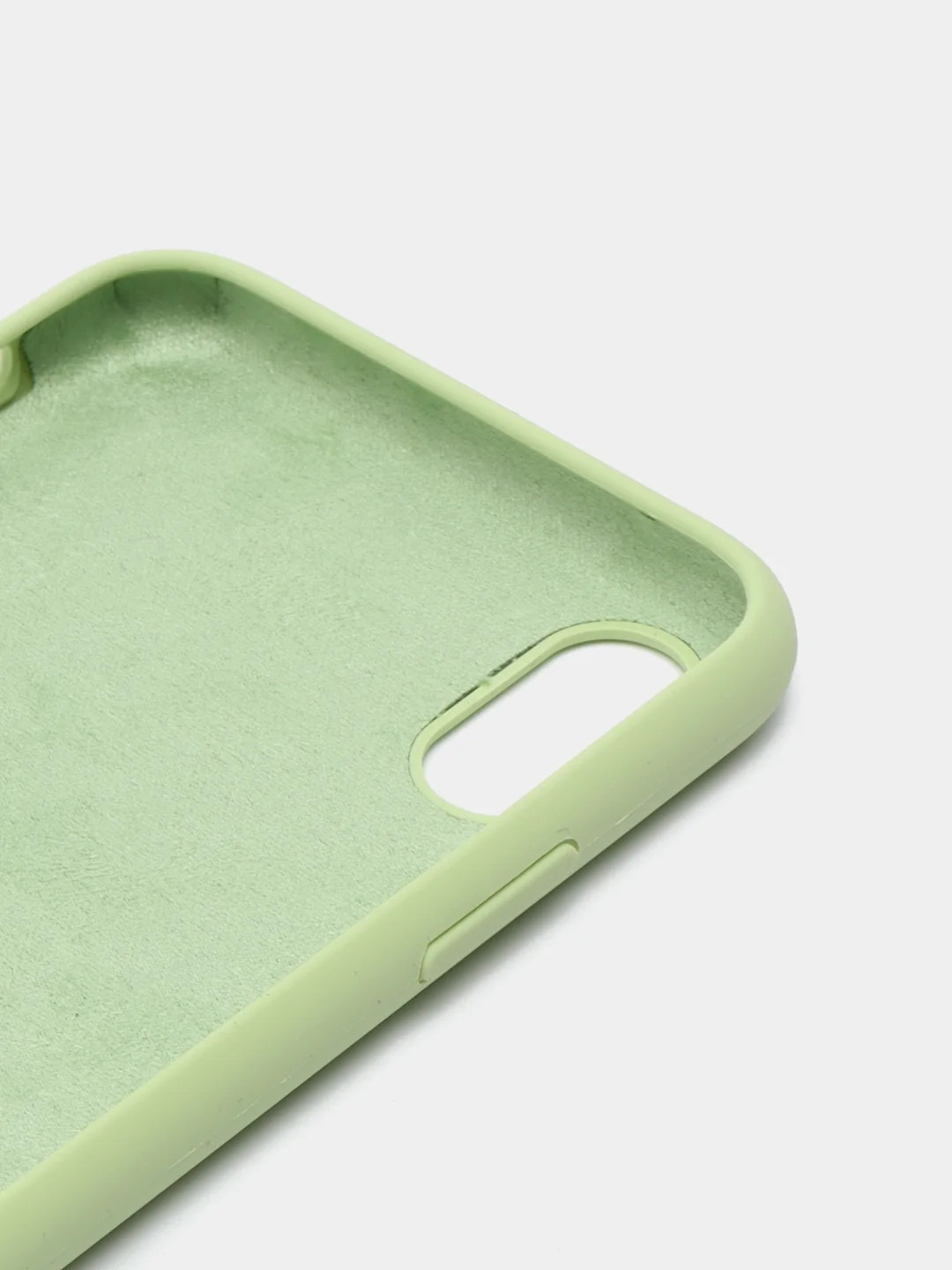 Салатовый чехол Silicone Case ( Чехол силиконовый ) для iPhone X
