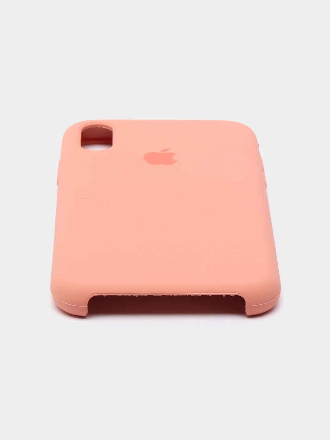 Светло-оранжевый чехол Silicone Case ( Чехол силиконовый ) для iPhone X