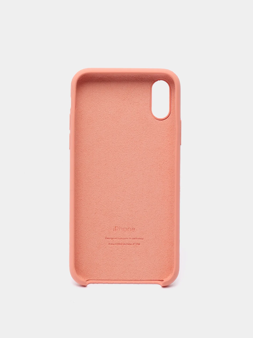 Светло-оранжевый чехол Silicone Case ( Чехол силиконовый ) для iPhone X