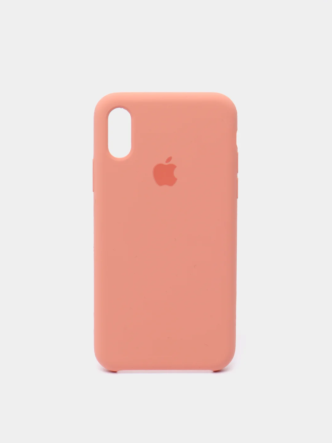 Светло-оранжевый чехол Silicone Case ( Чехол силиконовый ) для iPhone X