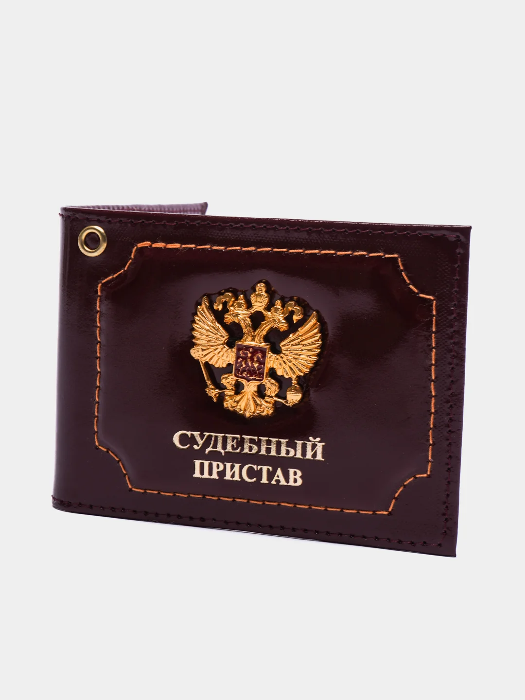 Багровый обложка на удостоверение "Судебный пристав"