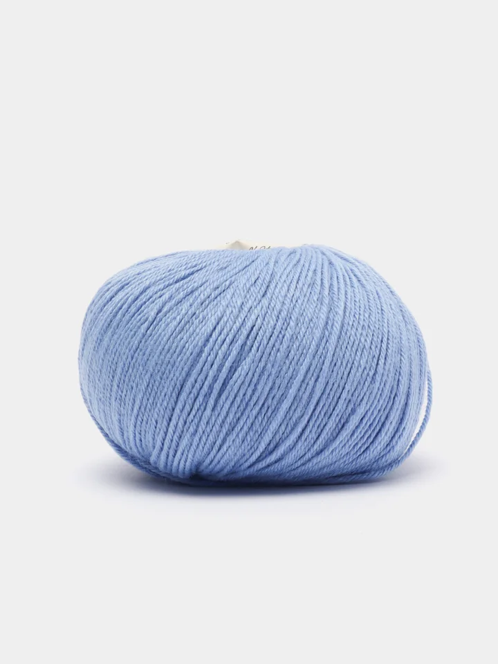 Голубой пряжа Gazzal Baby Wool 20%Кашемир 40%Мериносовая шерсть 40%Акрил 50г 175м Газзал беби вул