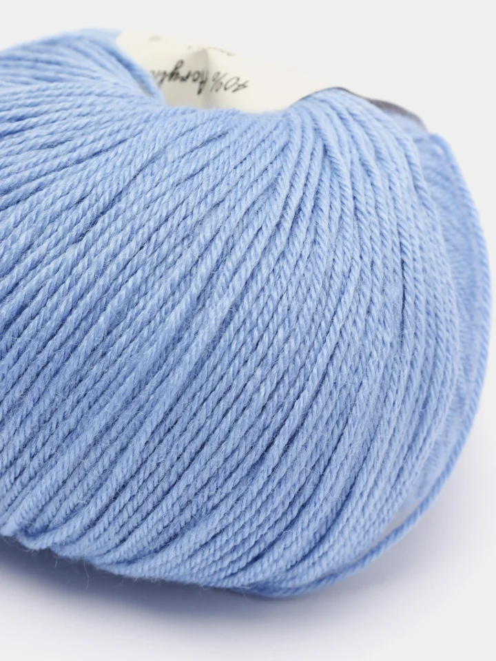 Голубой пряжа Gazzal Baby Wool 20%Кашемир 40%Мериносовая шерсть 40%Акрил 50г 175м Газзал беби вул