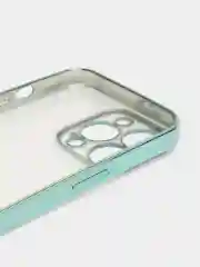 Зеленый чехол для iPhone 13 Pro Max силиконовый айфон про макс прозрачный