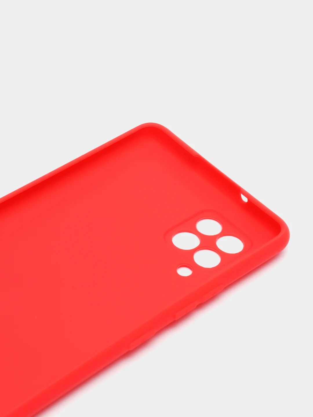 Красный чехол силиконовый матовый для Samsung A42