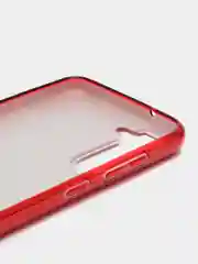Красный чехол блестящий для Samsung Galaxy S21FE, накладка c блёстками для Самсунг S21 FE