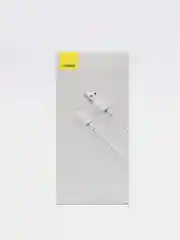Белый кабель Baseus Simple (2шт USB/Micro-USB, Type-C, Lightning, 5A, 40W для iPhone и Android)