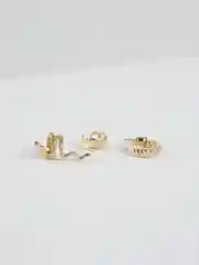 Фуксия серьги, каффы, цвет золотой