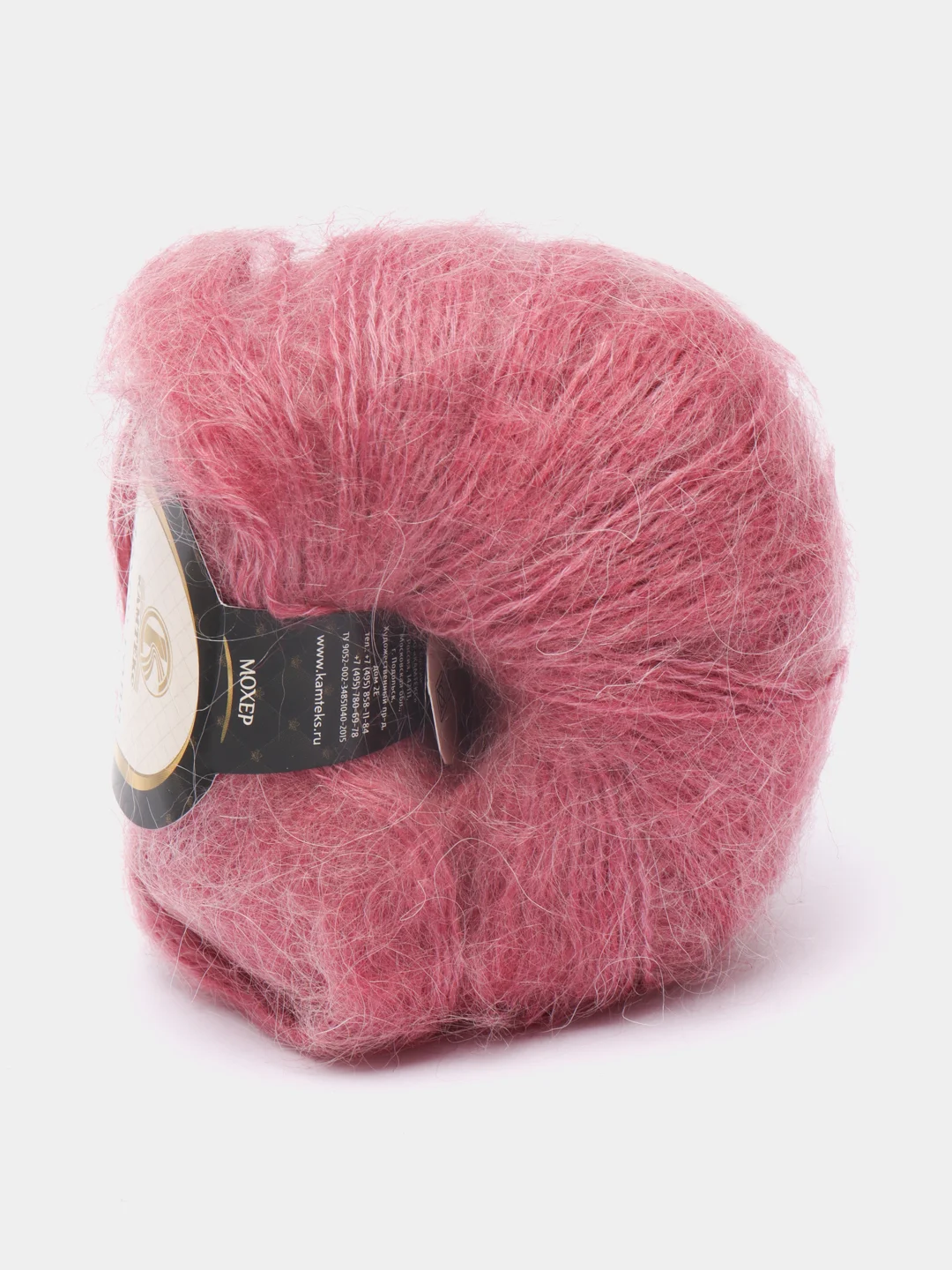 Вишнёвый пряжа Камтекс "Мохер Голд", 250 м, 50 г