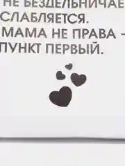 Картина на холсте "Семейный устав"/ холст / постер / картина / правила дома / 30х40см