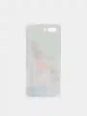 Тёмно-серый силиконовый чехол на Honor 10 / Хонор 10 прозрачный, с рисунком, защита камеры